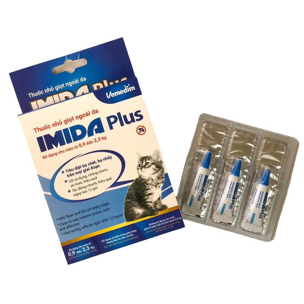 IMIDA Plus (Vemedim) Thuốc Nhỏ Gáy Trị Ve Rận Trên Mèo