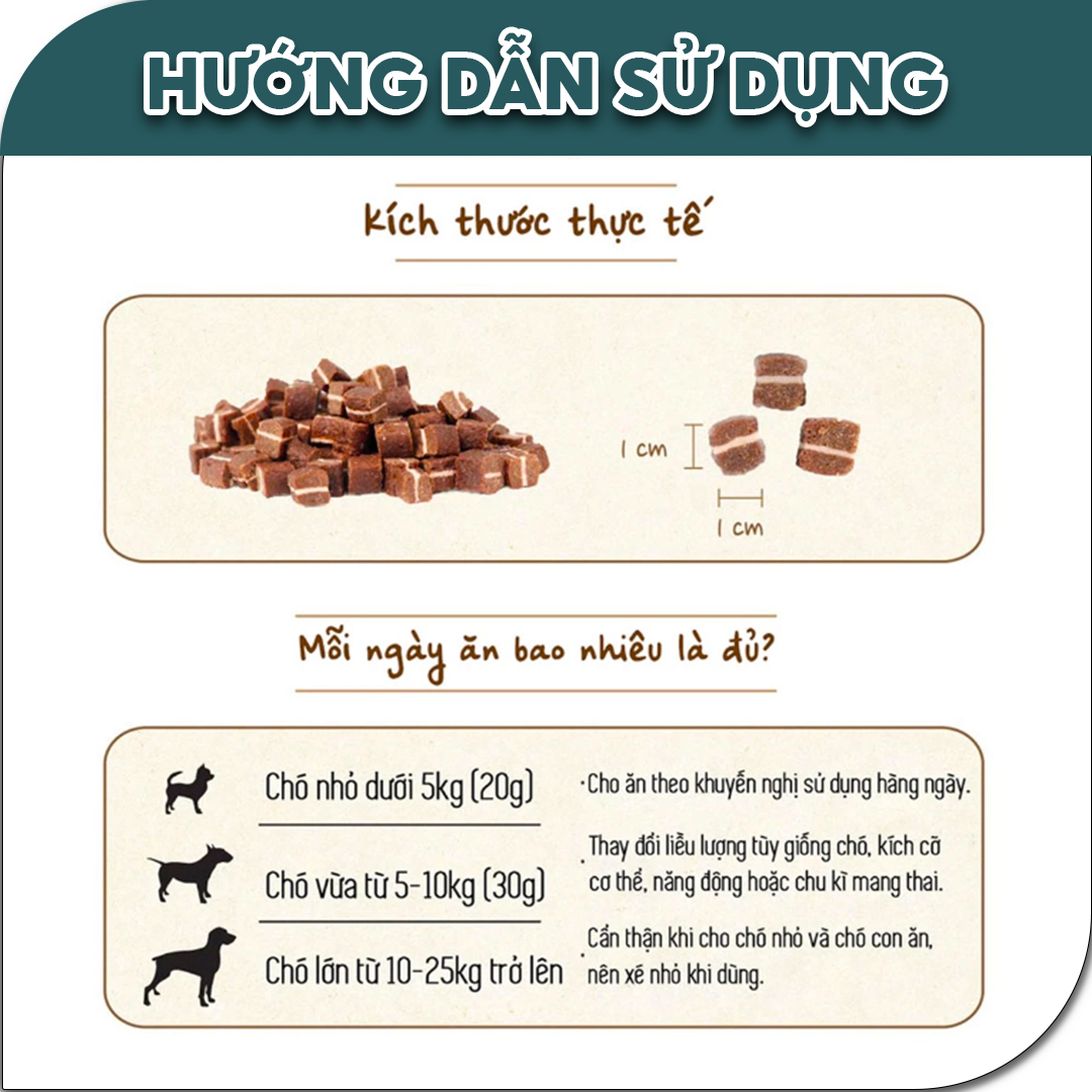 BOWWOW (100g) Bánh Thưởng Cho Chó - Viên Phô Mai Thịt Cừu