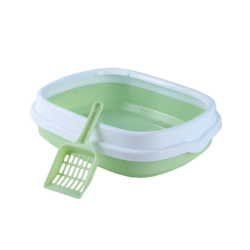 Khay Cát Vệ Sinh Cho Mèo Không Nắp Kèm Xẻng, Nhiều Kích Thước