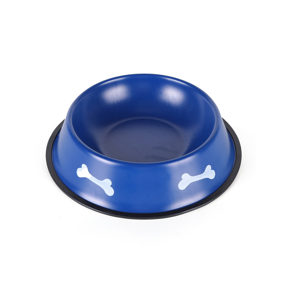 Bát Ăn Chén Ăn - Chén Inox Đế Cao Su Nhiều Màu Hình Xương Dành Cho Chó Mèo