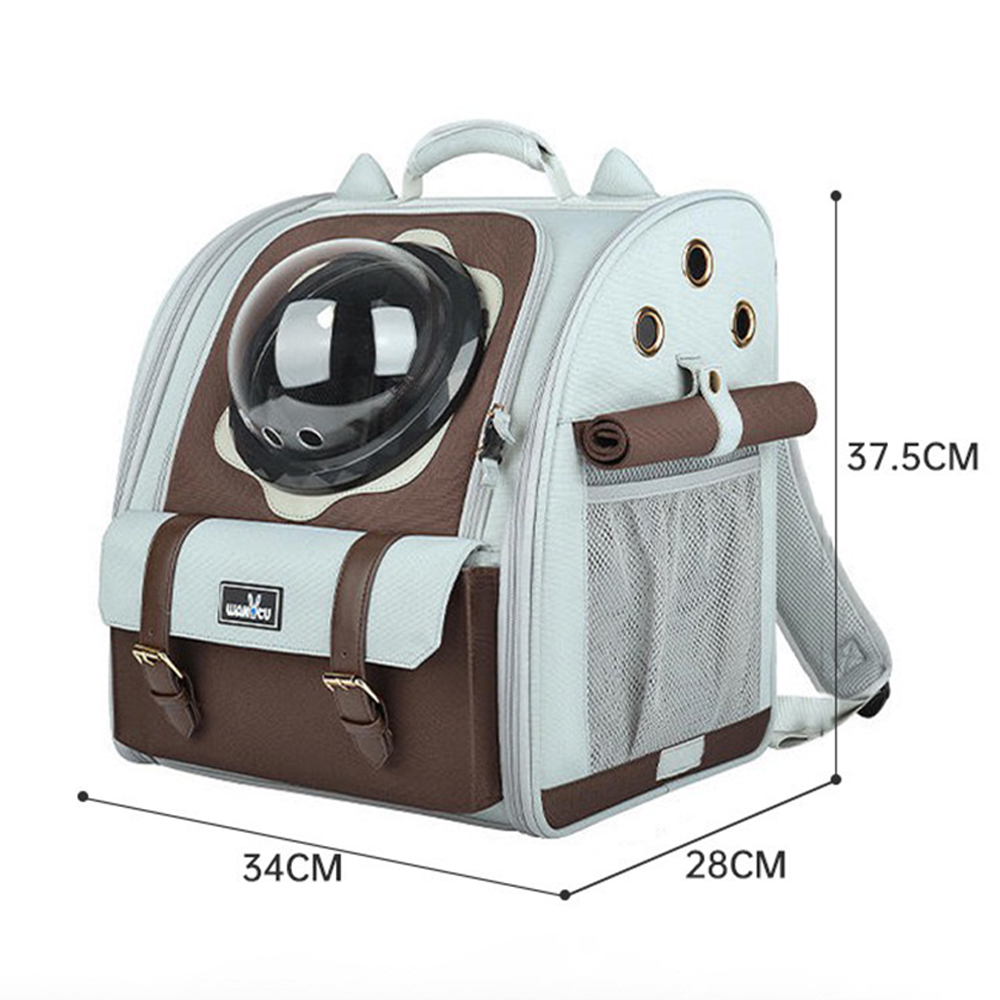 Balo Vận Chuyển Chó Mèo Phi Hành Gia 2 Tone Màu