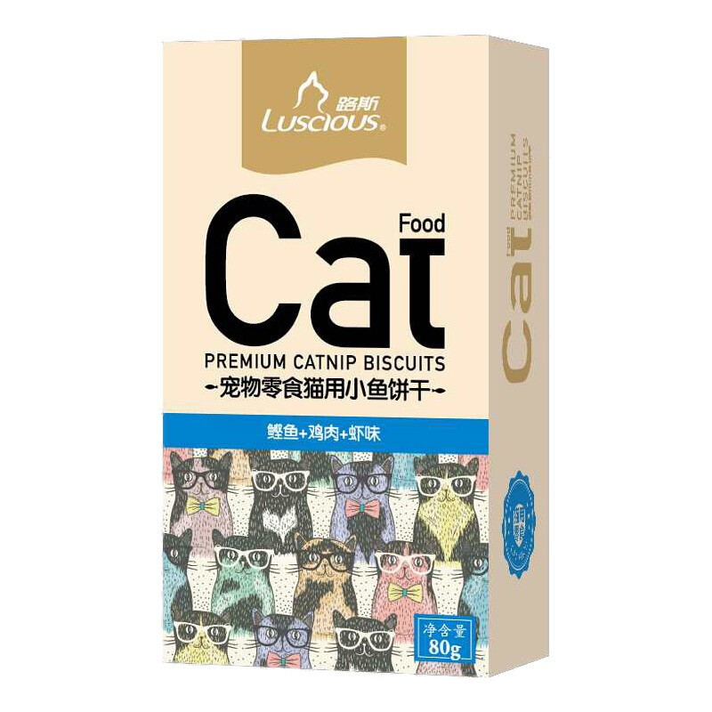 LUSCIOUS (80g) Bánh Thưởng Snack Thưởng - Bánh Quy Thưởng Cao Cấp Dành Cho Mèo