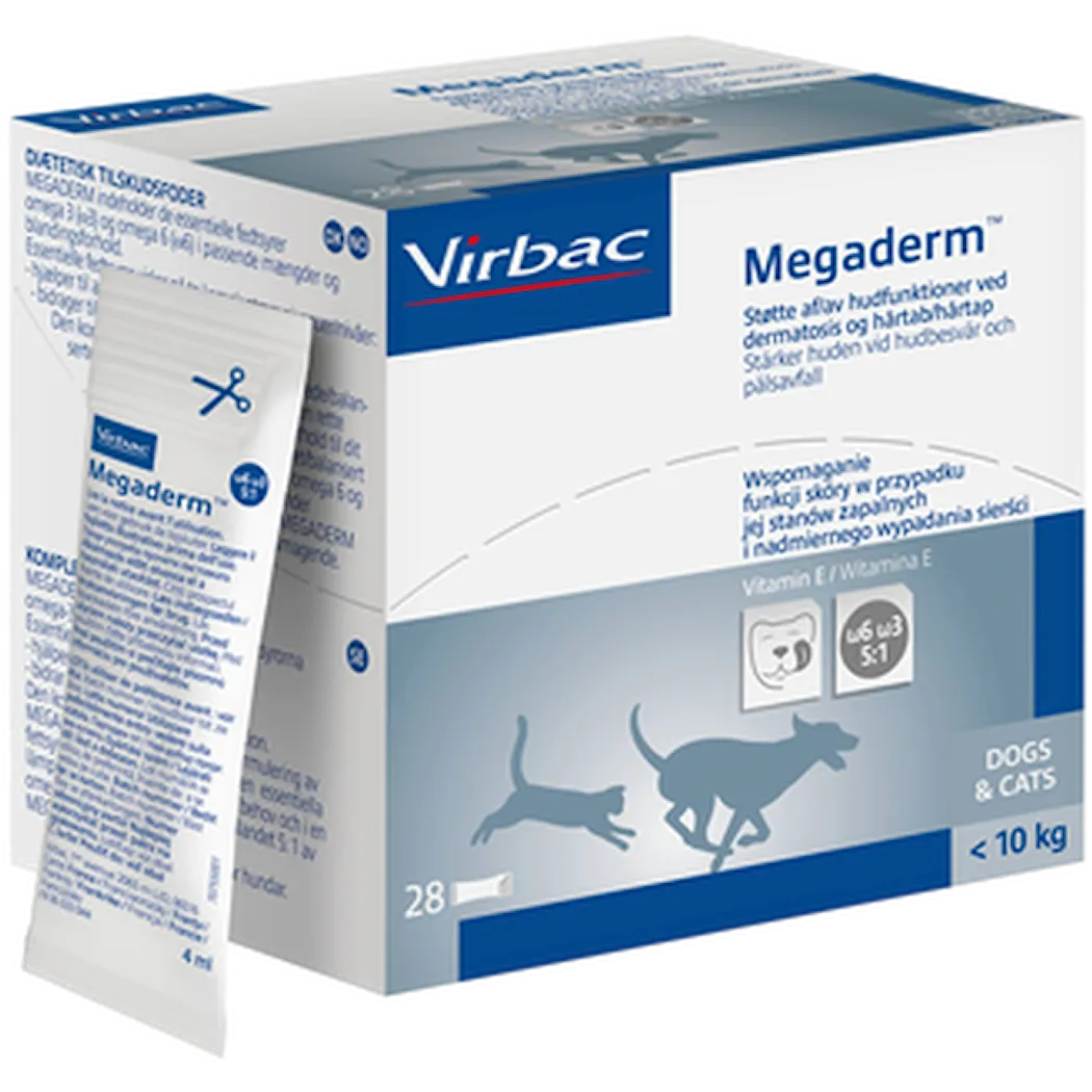 VIRBAC MEGADERM Thực Phẩm Chức Năng Giúp Mượt Da, Lông
