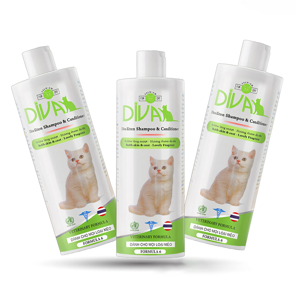 Sữa Tắm DIVA - Sữa Tắm Dành Cho Mèo, Sữa Tắm Chuyên Dụng Dùng Cho Spa
