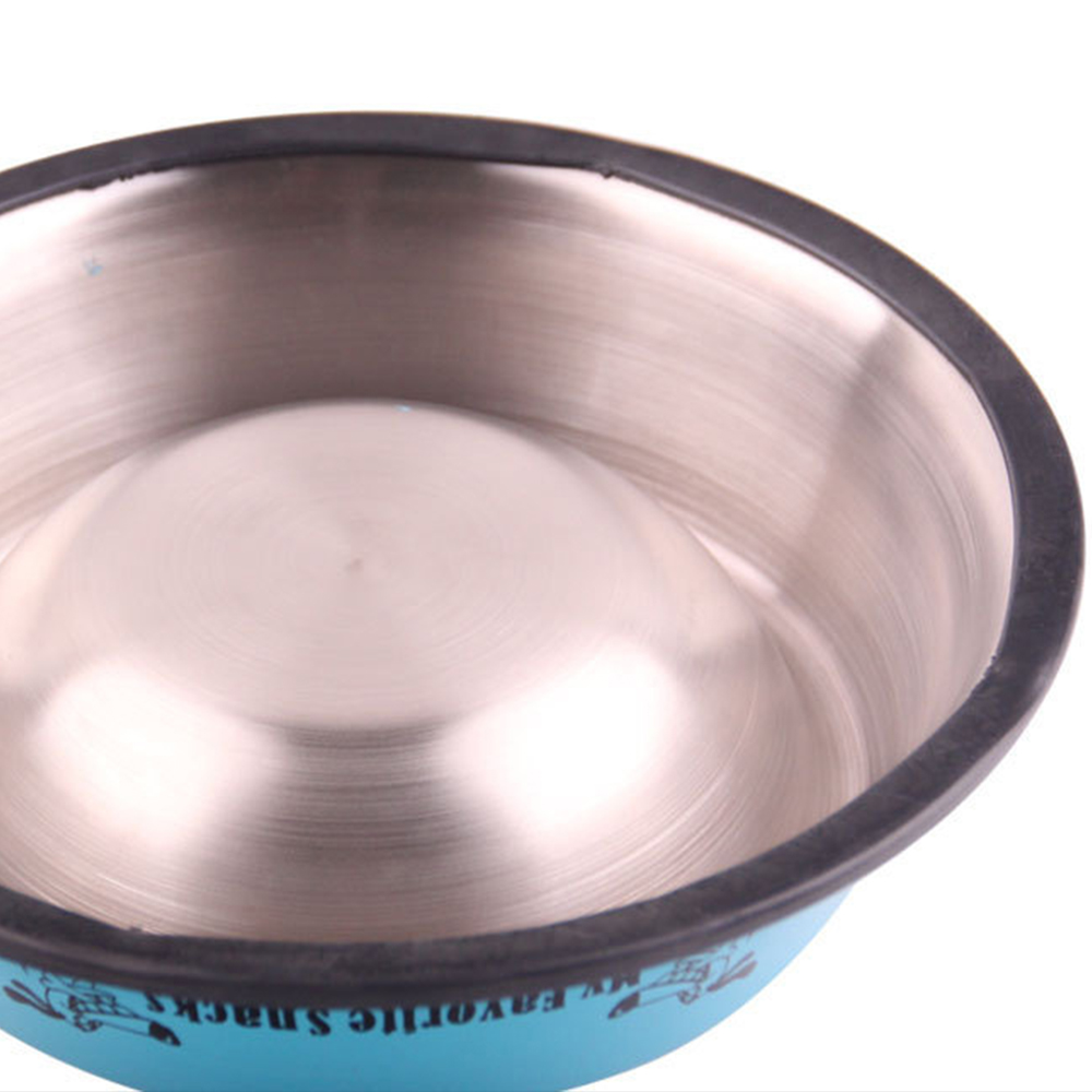 Bát Ăn Chén Ăn - Chén Inox Đế Cao Su Nhiều Màu Hình Thú Dành Cho Chó Mèo