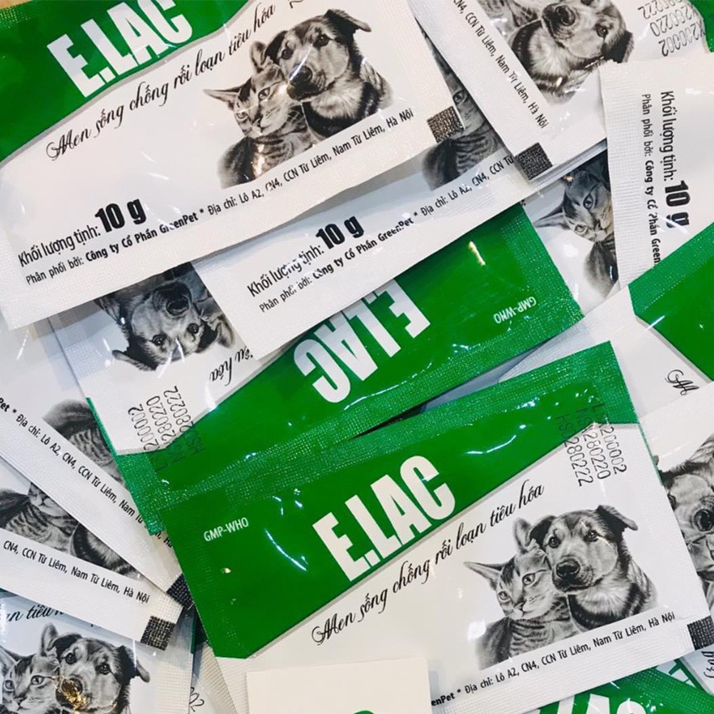 Men E.lac - Men Tiêu Hóa Trị Tiêu Chảy Chó Mèo