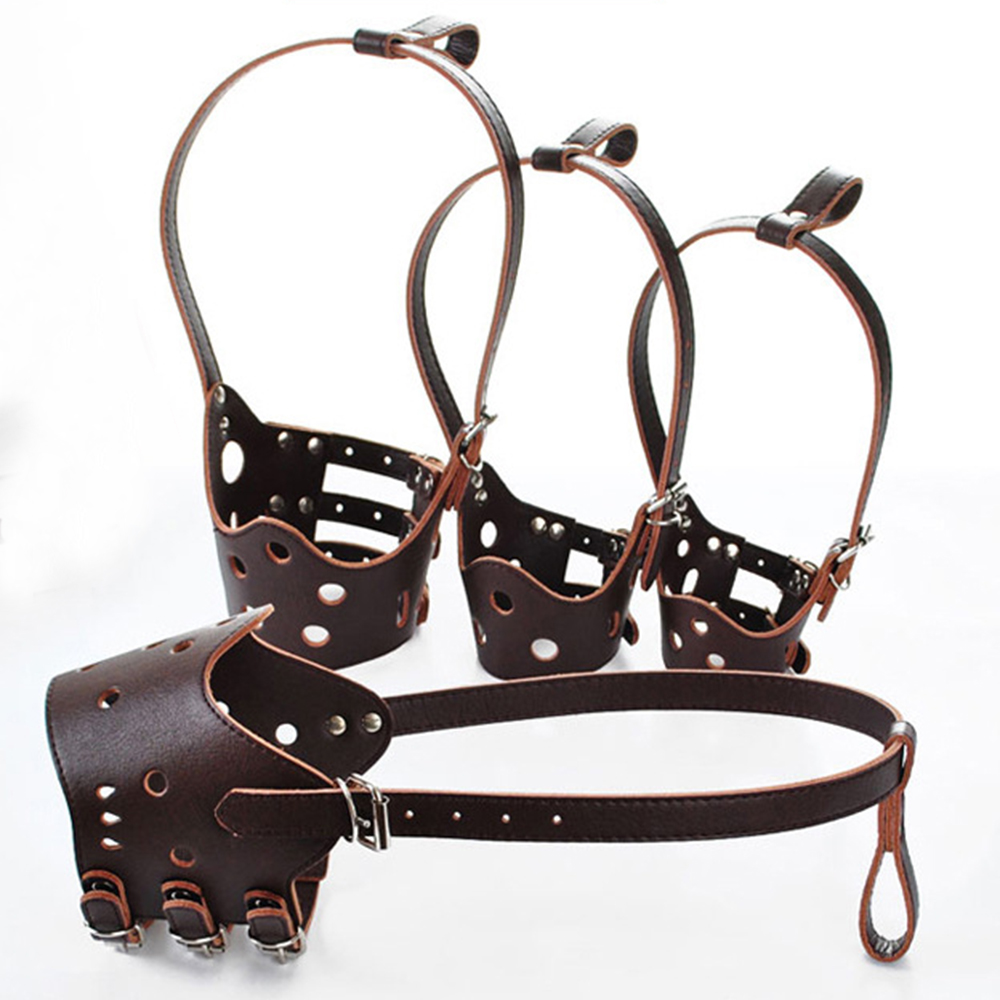 Rọ Mõm Chó Bằng Da Chống Sủa Giúp Chó Dễ Thở - Rọ Mõm Cho Chó Từ 5-20kg