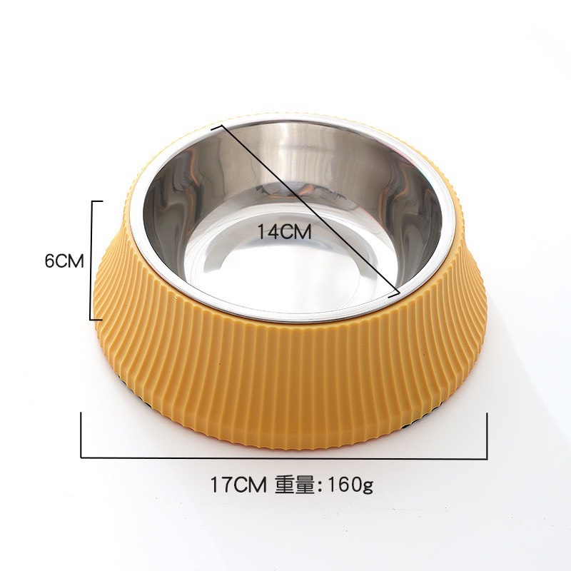Bát Ăn Chén Ăn - Bát Ăn Inox Đế Sao Su Chống Trơn Có Thể Tháo Rời