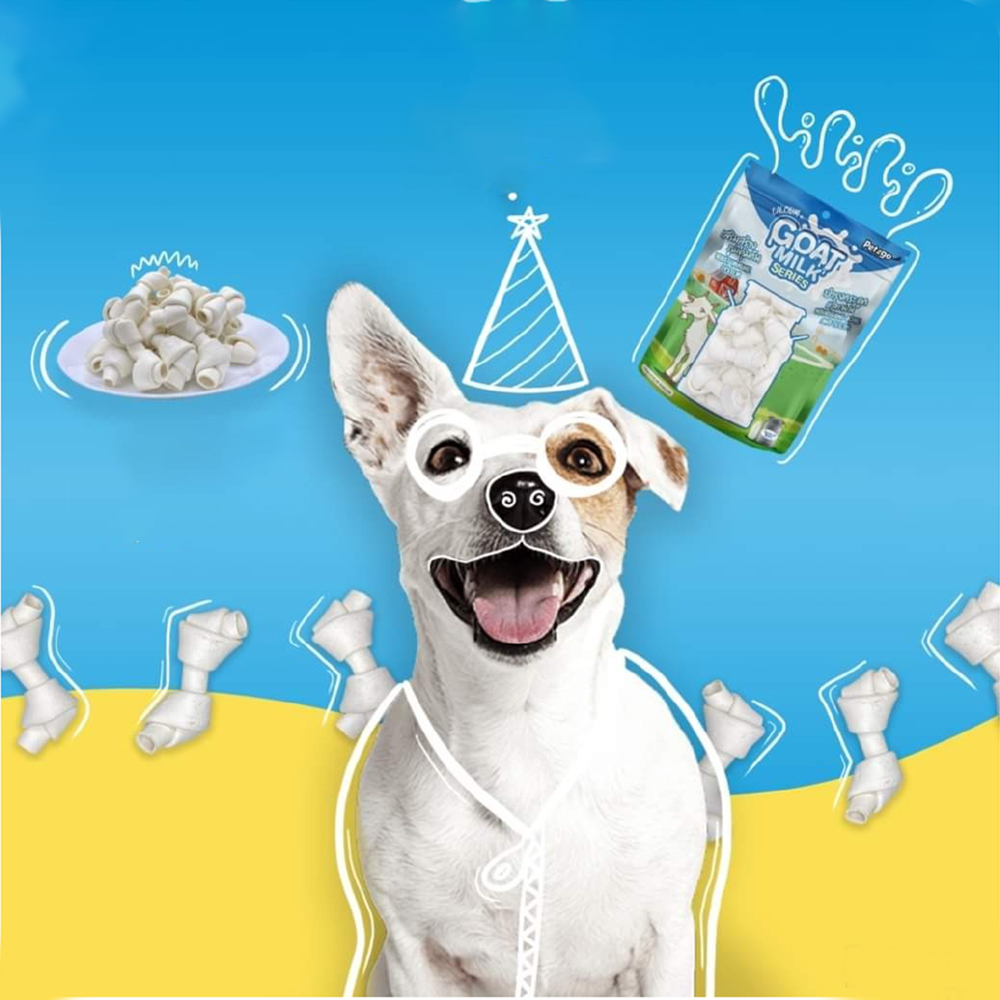 PET2GO Bánh Thưởng Snack Thưởng - Xương Gặm Que Gặm Làm Từ Sữa Dê
