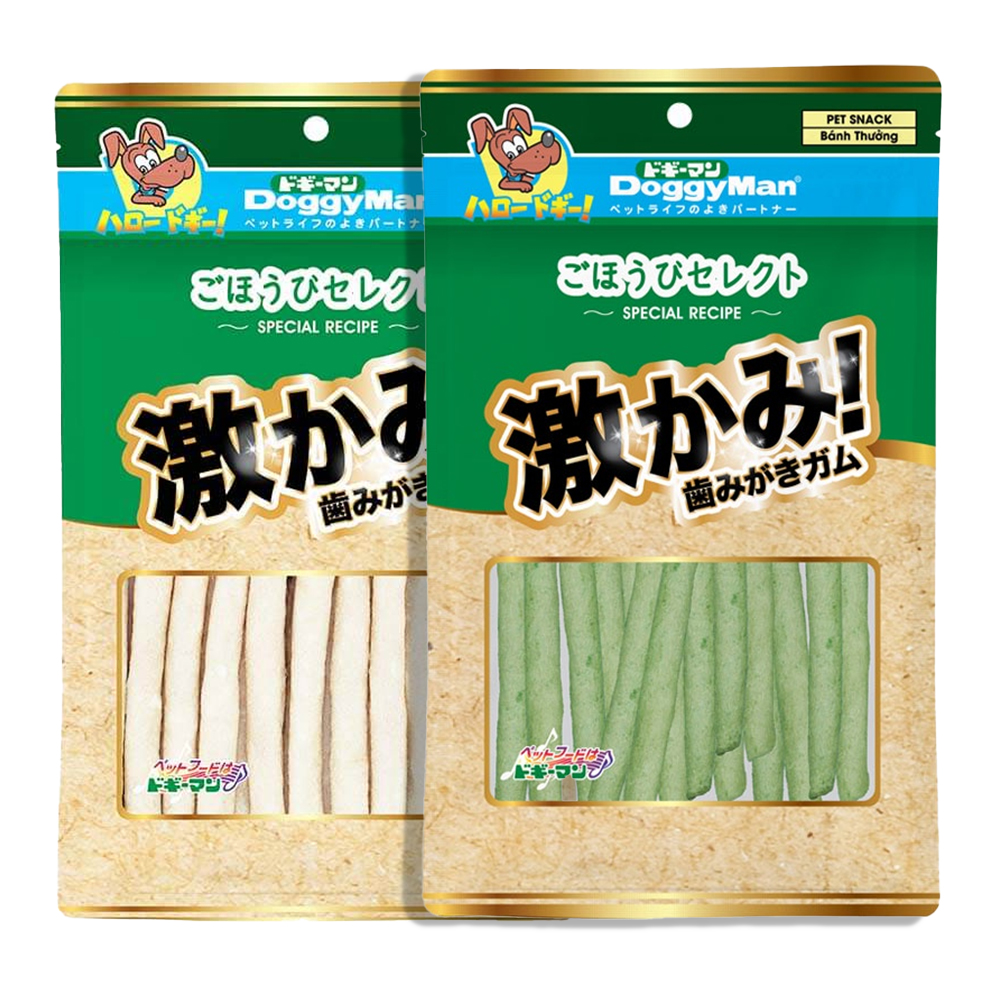 DOGGY MAN (100g) Bánh Thưởng Snack Thưởng - Que Da Bò Thơm Miệng