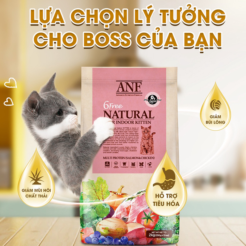 ANF 6Free Thức Ăn Hạt Hữu Cơ Dành Cho Mèo