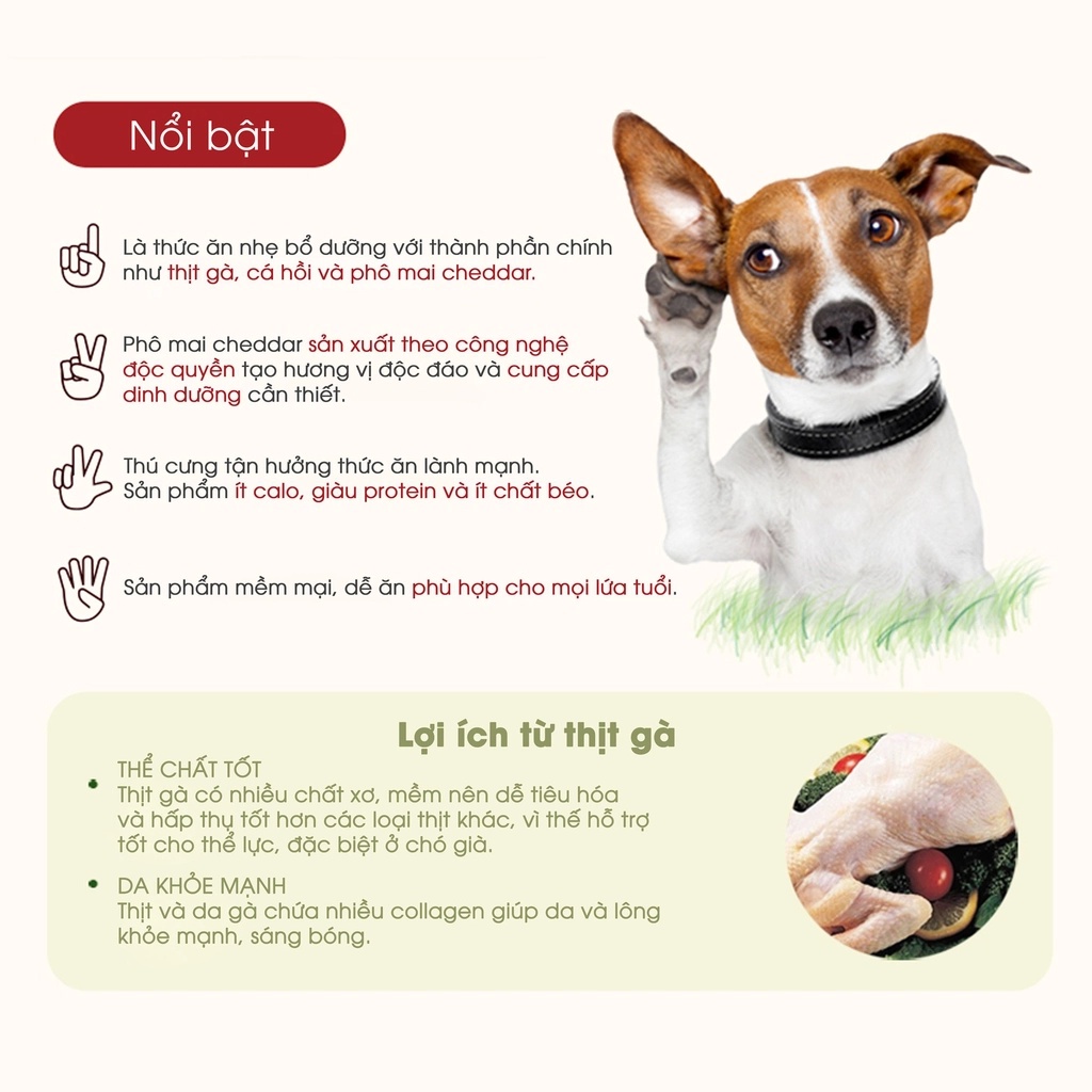 BOWWOW Bánh Thưởng Snack Thưởng - Bánh Thưởng Snack Hỗn Hợp Cho Chó