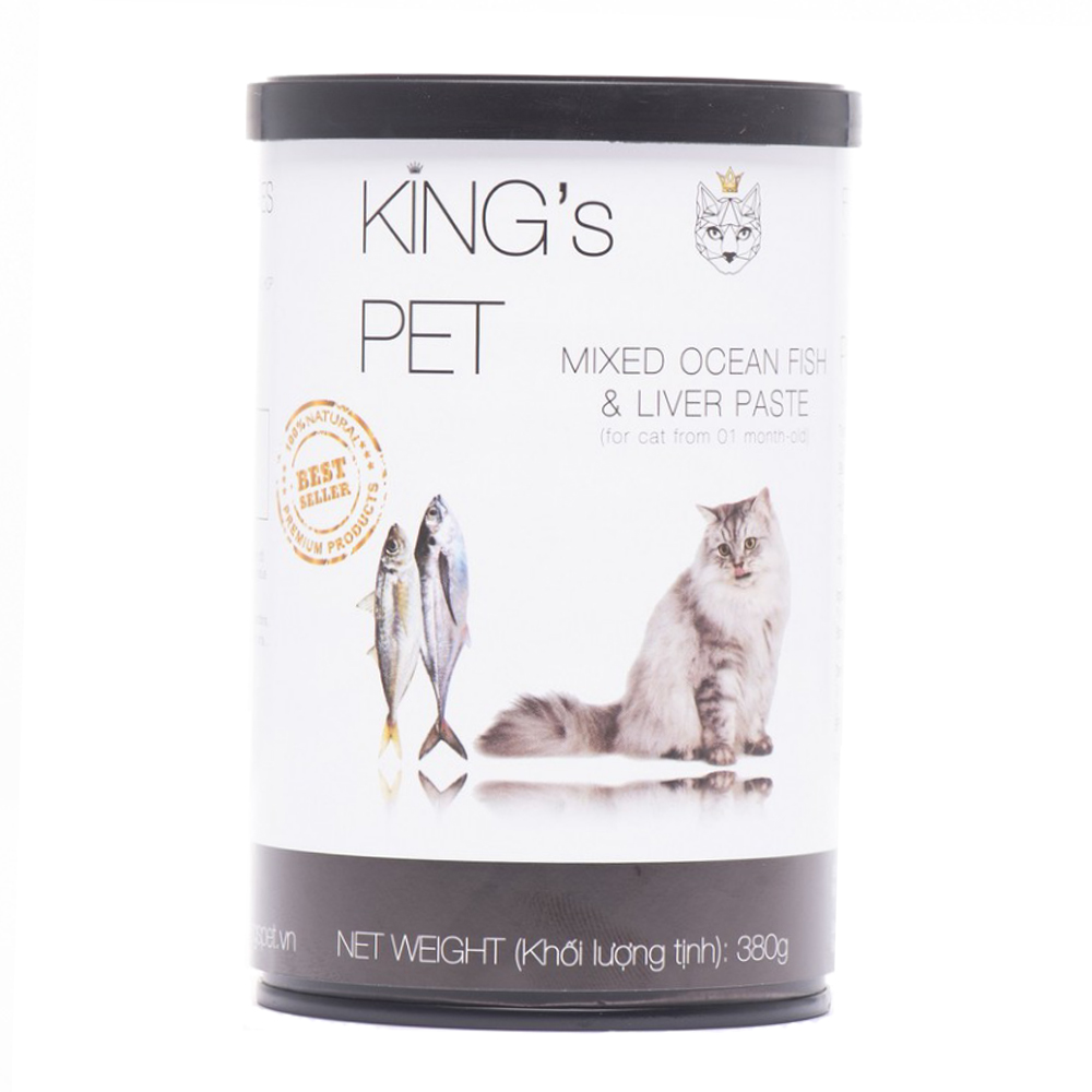 KINGS PET (380g) Pate Lon KING'S PET Pate Tươi Dành Cho Chó Mèo