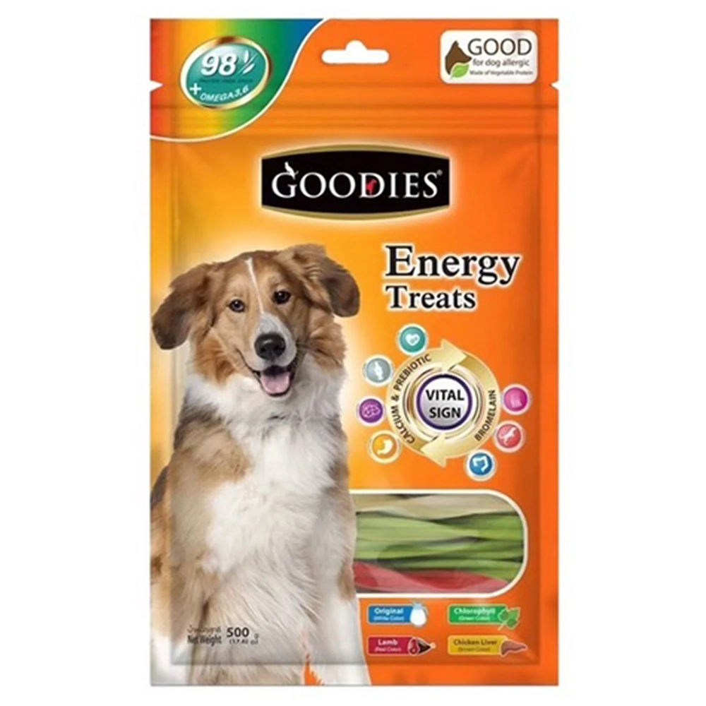 GOODIES (500g) Bánh Thưởng Snack Thưởng - Xương Gặm Sạch Răng Thơm Miệng Cho Chó