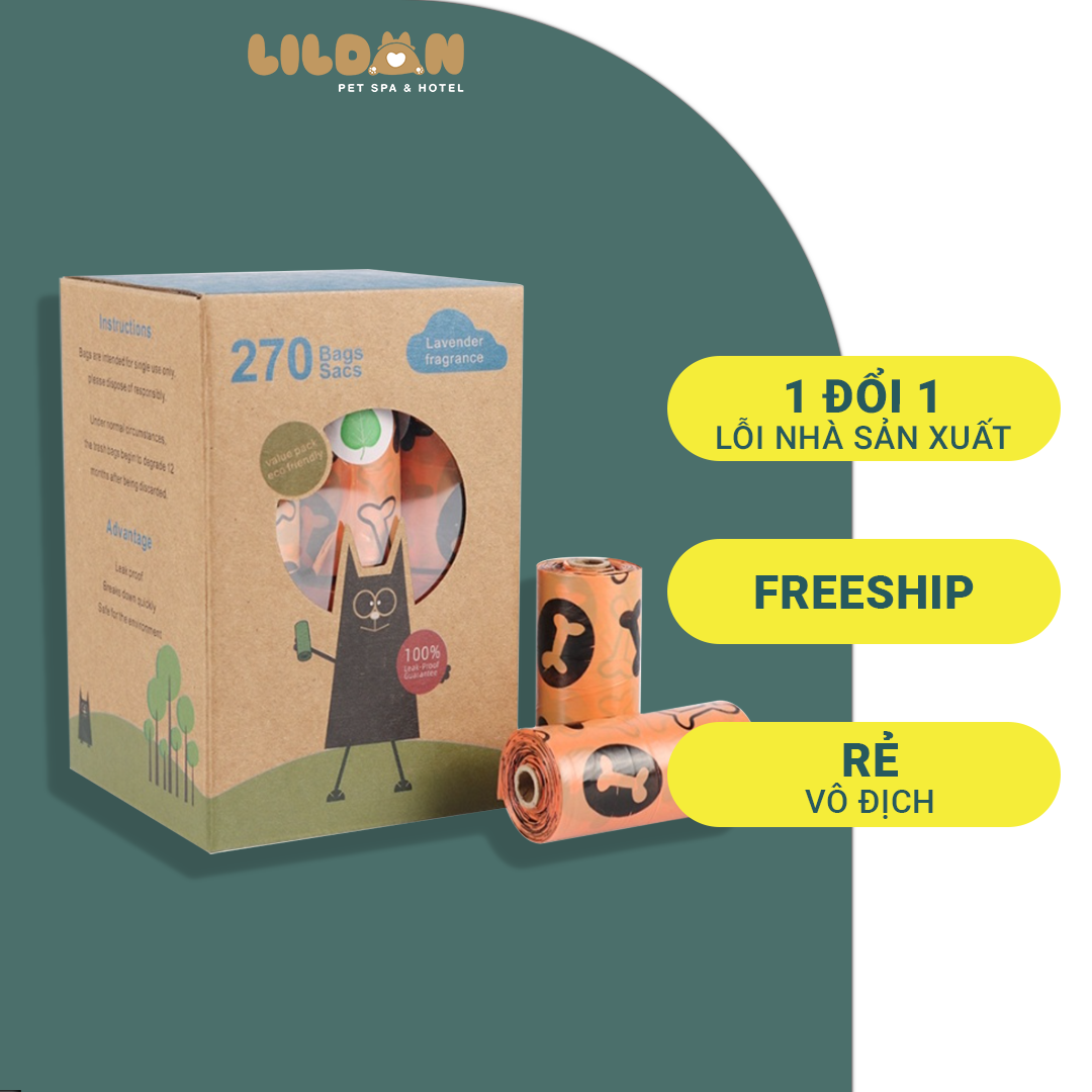 Túi Đựng Phân Cho Chó Mèo, Túi Phân Hủy Sinh Học