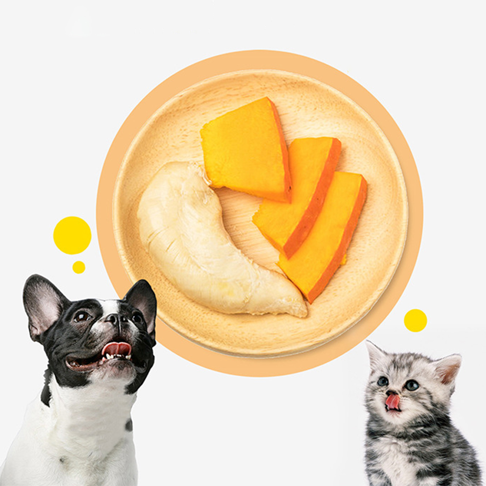 MATCHWELL (50g) Bánh Thưởng Snack Thưởng - Thịt Ức Gà Luộc Topping Bí Đỏ Dành Cho Chó Mèo