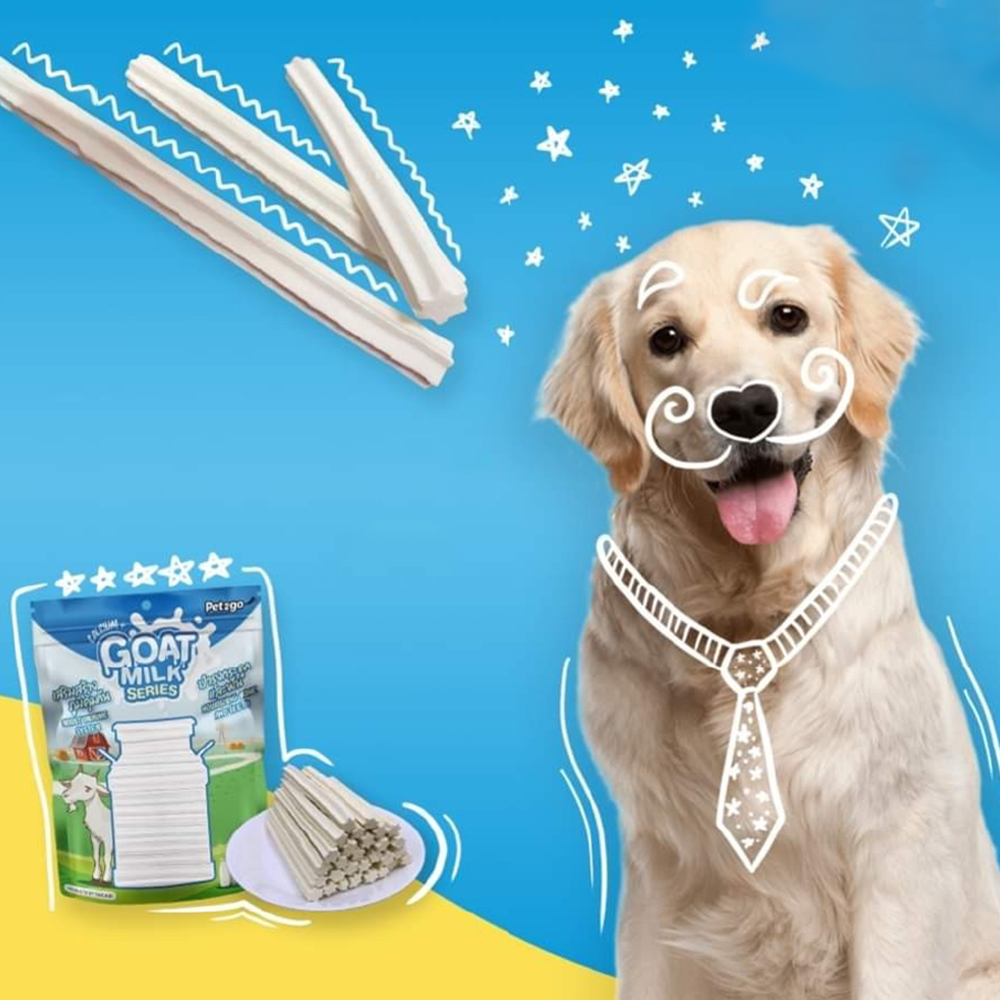 PET2GO Bánh Thưởng Snack Thưởng - Xương Gặm Que Gặm Làm Từ Sữa Dê