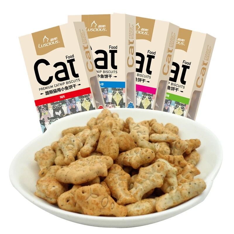 LUSCIOUS (80g) Bánh Thưởng Snack Thưởng - Bánh Quy Thưởng Cao Cấp Dành Cho Mèo