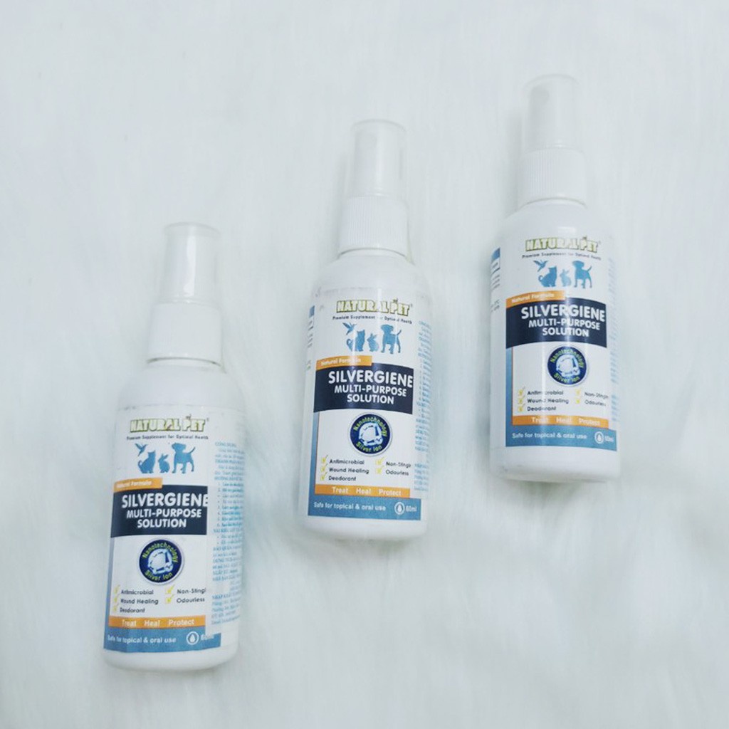 SILVERGIENE Chai Xịt Nano Kháng Khuẩn Đa Năng Cho Chó Mèo