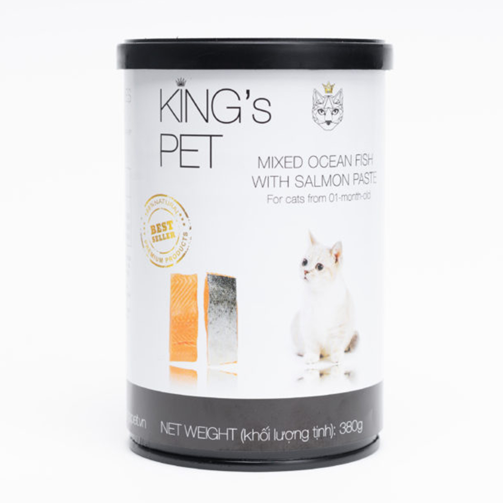 KINGS PET (380g) Pate Lon KING'S PET Pate Tươi Dành Cho Chó Mèo