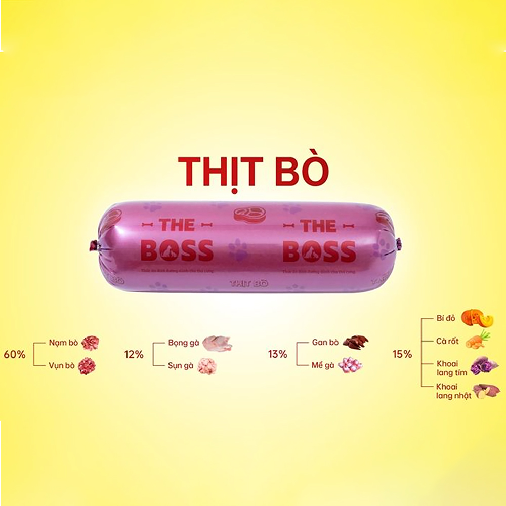 Raw Food - BOSS 800g - Thực phẩm tươi dành cho cún nhiều loại