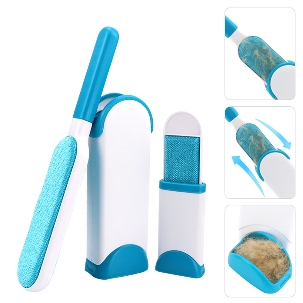 Bộ 2 Cây Lăn Lông Tĩnh Điện Làm Sạch Lông Chó Mèo Trên Quần Áo Tiện Lợi