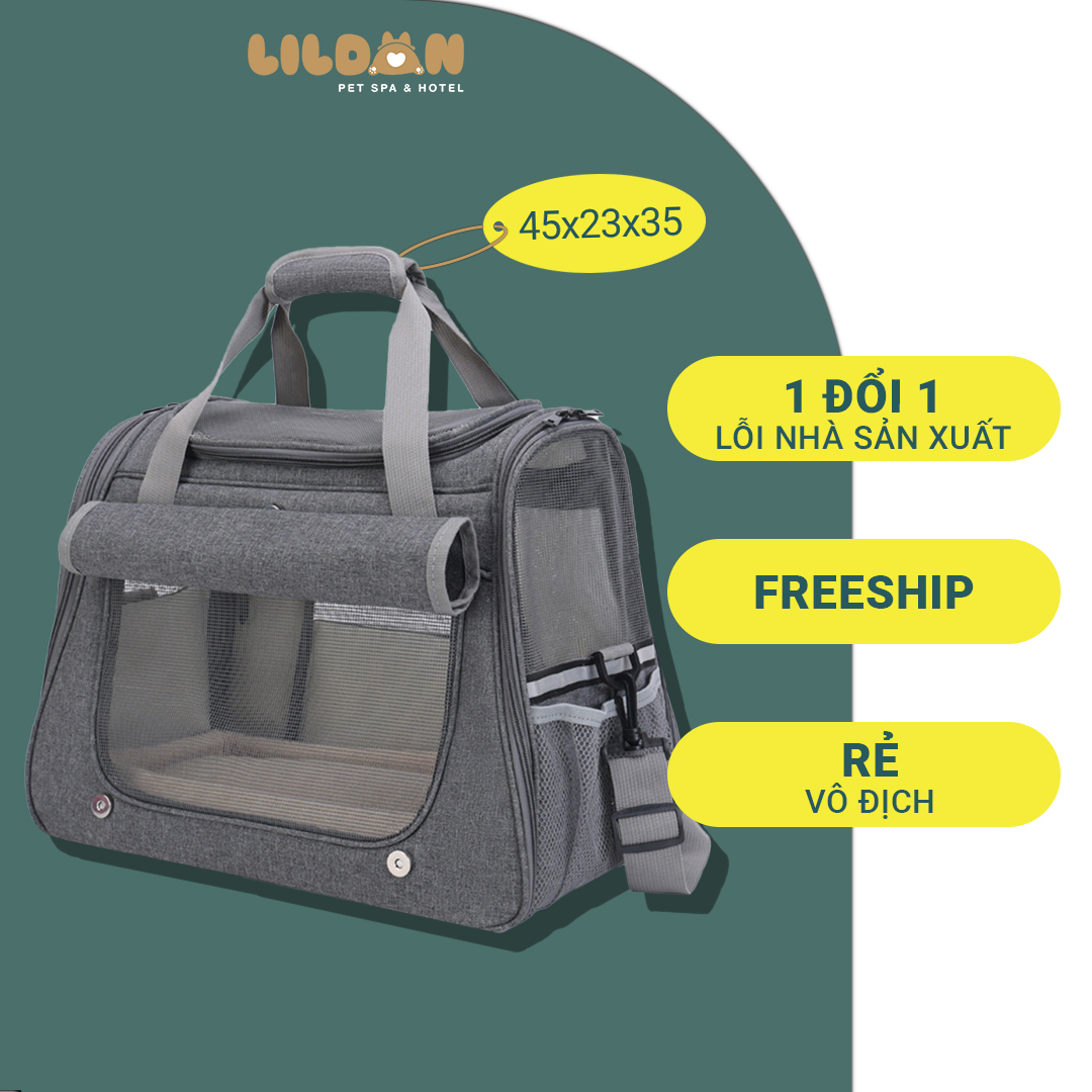 Túi Vận Chuyển Chó Mèo, Mặt Lưới Thoáng Khí