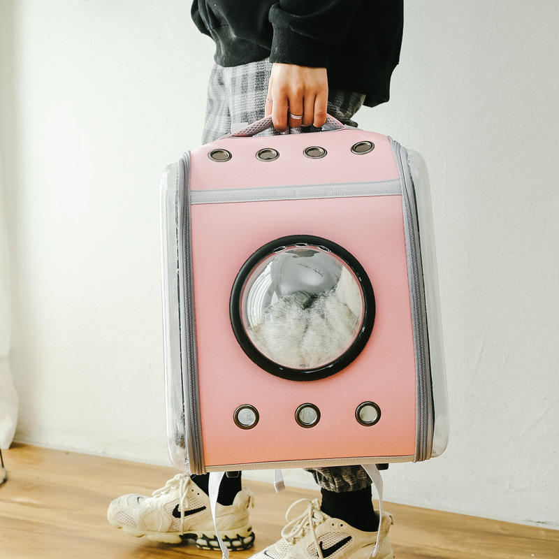 Balo Vận Chuyển Chó Mèo Phi Hành Gia Hình Hộp