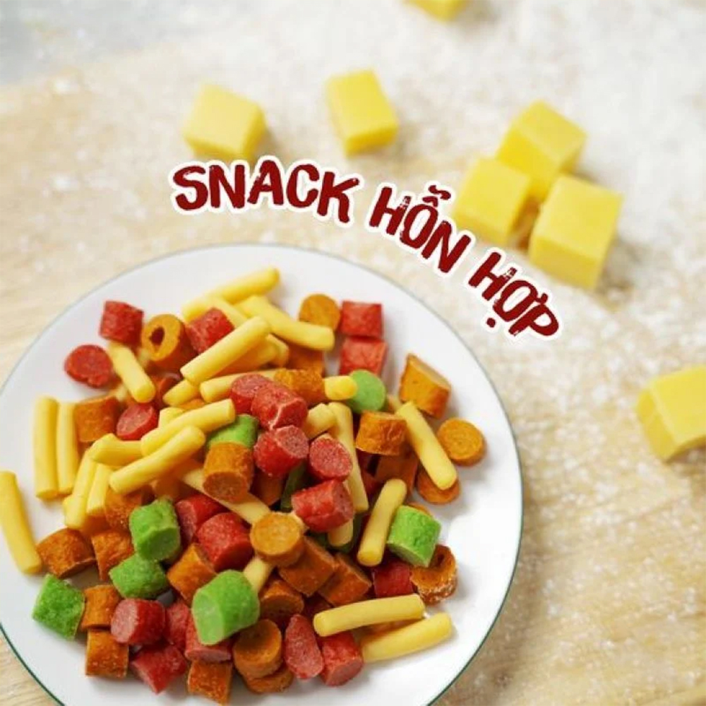 BOWWOW Bánh Thưởng Snack Thưởng - Bánh Thưởng Snack Hỗn Hợp Cho Chó