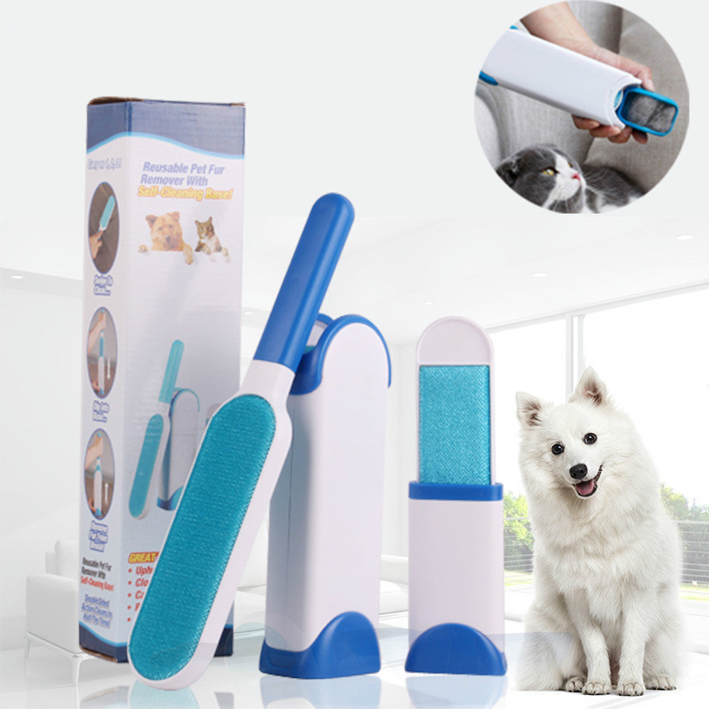 Bộ 2 Cây Lăn Lông Tĩnh Điện Làm Sạch Lông Chó Mèo Trên Quần Áo Tiện Lợi
