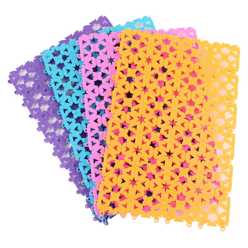 Tấm Lót Sàn Chuồng Chó Mèo Bằng Nhựa PVC Nhiều Màu (30x20cm)