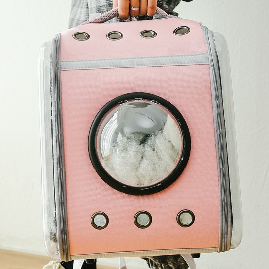 Balo Vận Chuyển Chó Mèo Phi Hành Gia Hình Hộp