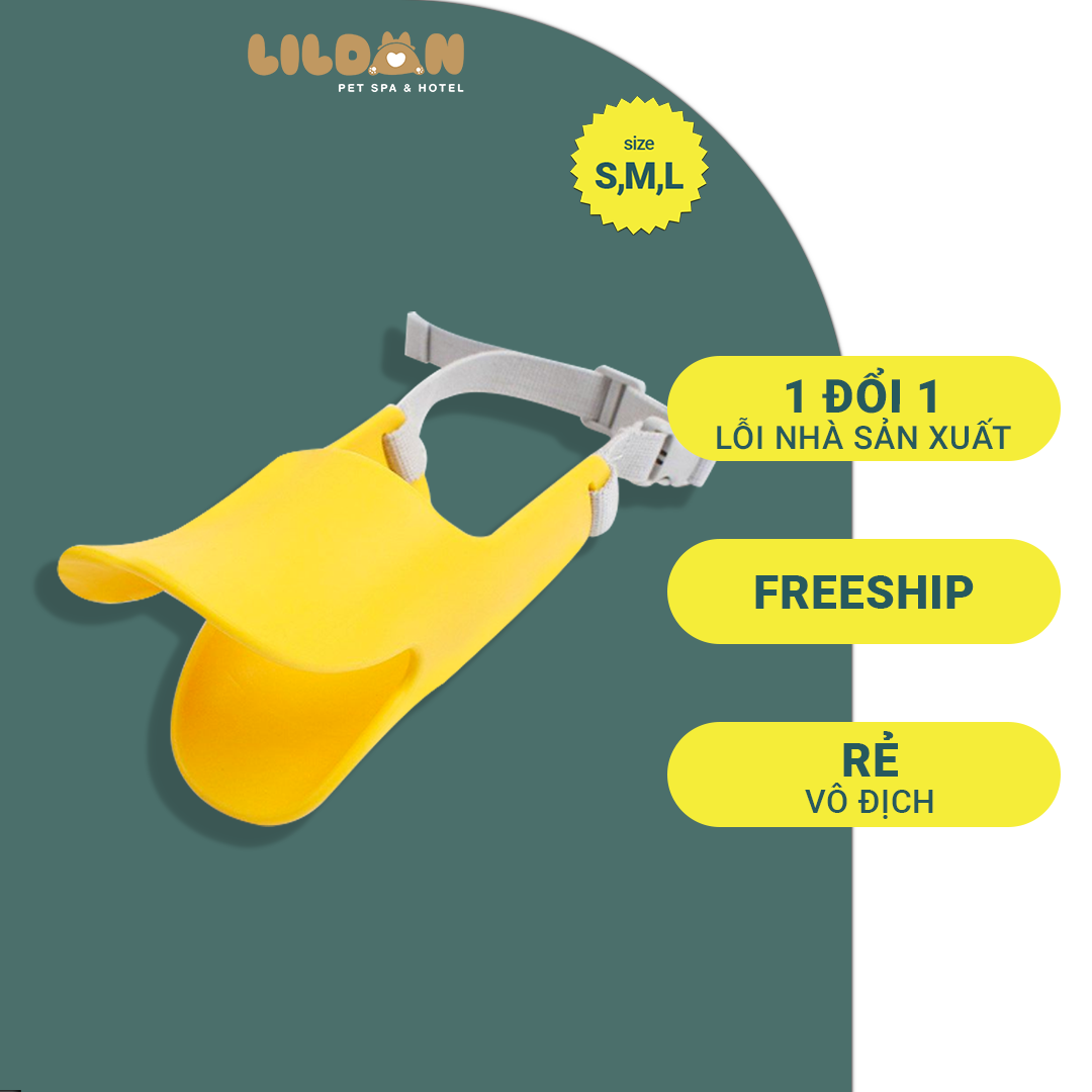 Rọ Mõm Cho Chó Hình Mõm Vịt, Sản Phẩm Dễ Thương Thân Thiện Môi Trường