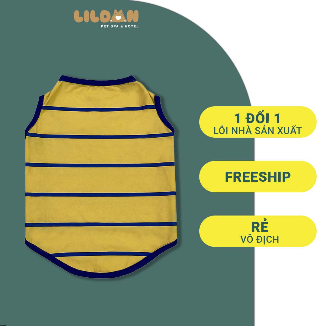 Áo cho thú cưng, áo họa tiết sọc ngang