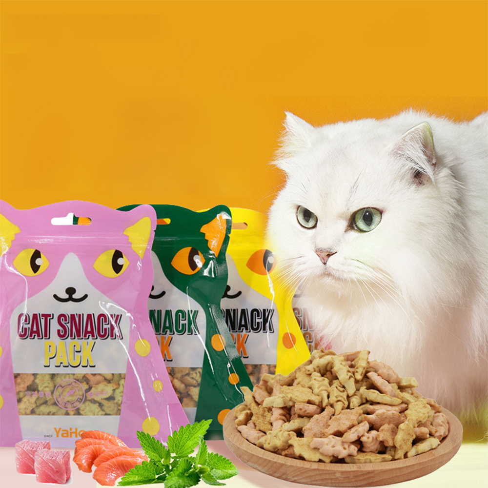 YAHO (80g) Snack Thưởng Bánh Thưởng - Bánh Quy Thưởng Cao Cấp Cho Mèo