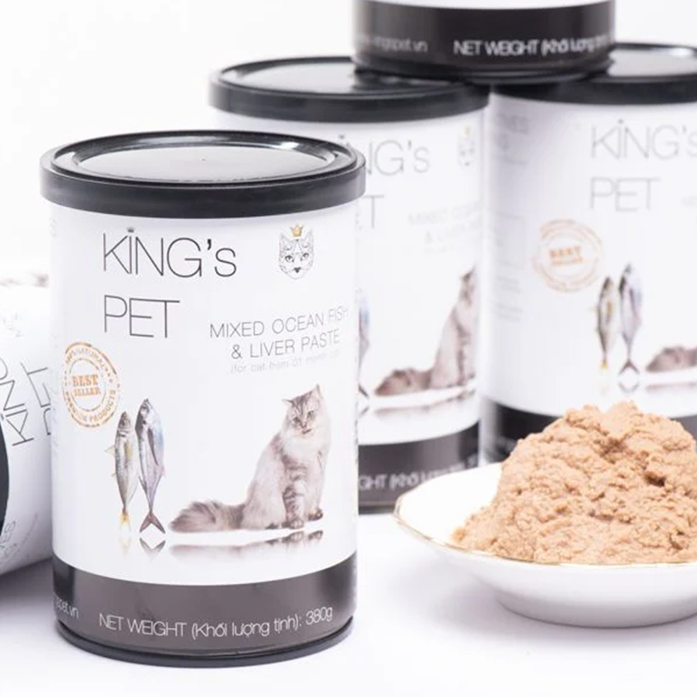 KINGS PET (380g) Pate Lon KING'S PET Pate Tươi Dành Cho Chó Mèo