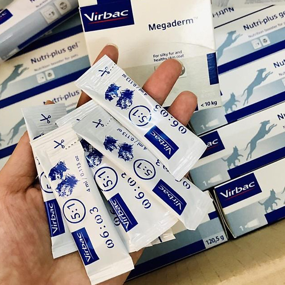 VIRBAC MEGADERM Thực Phẩm Chức Năng Giúp Mượt Da, Lông
