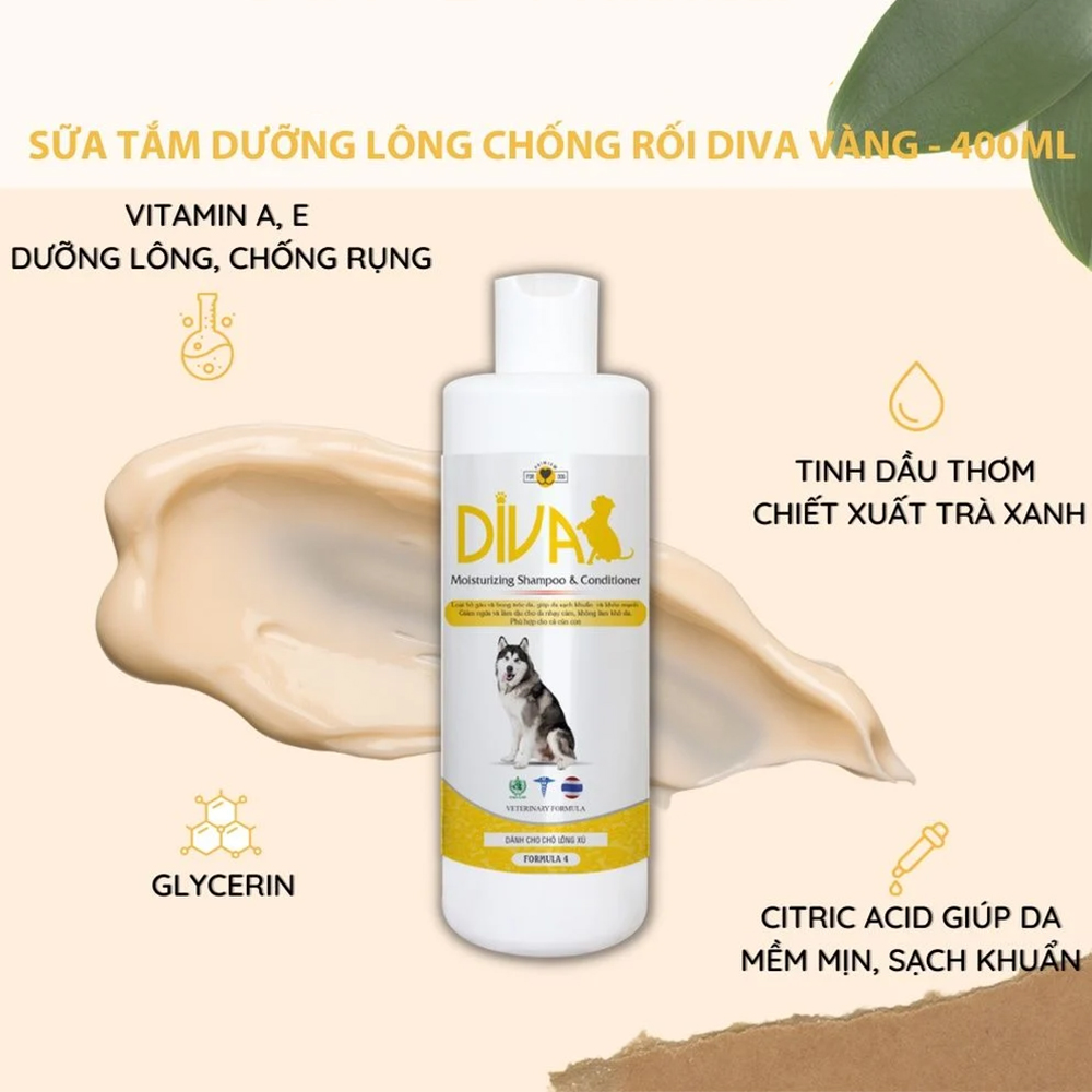 Sữa Tắm DIVA - Sữa Tắm Dành Cho Chó, Sữa Tắm Chuyên Dụng Dùng Cho Spa