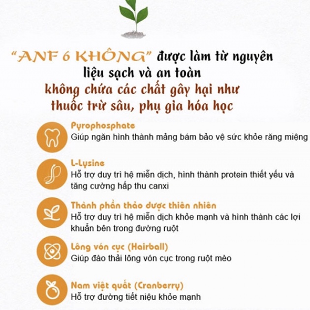 ANF 6Free Thức Ăn Hạt Hữu Cơ Dành Cho Mèo