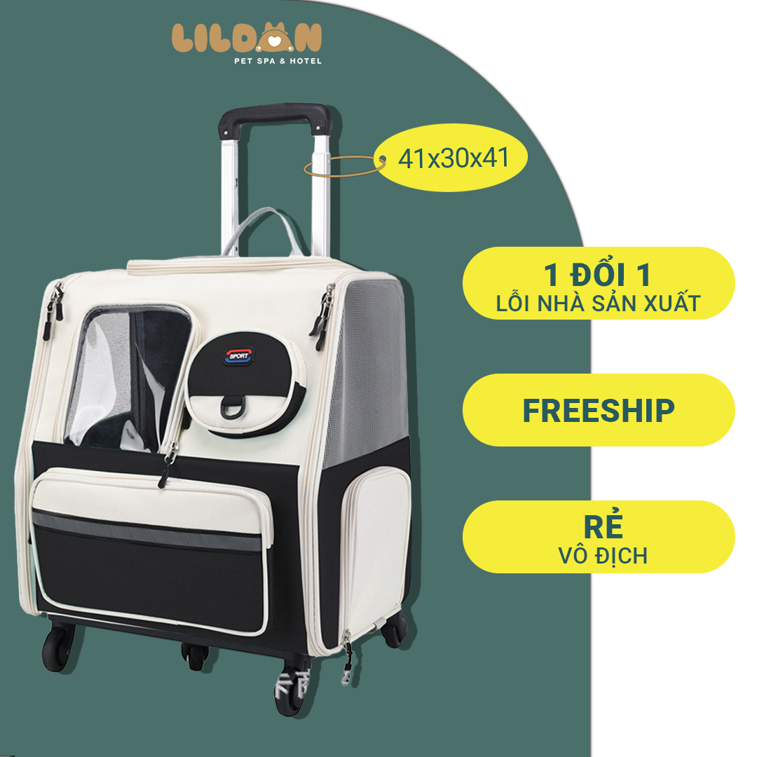 Balo Vận Chuyển SPORT Cho Chó Mèo Tay Kéo (có thể tách rời) SPORT