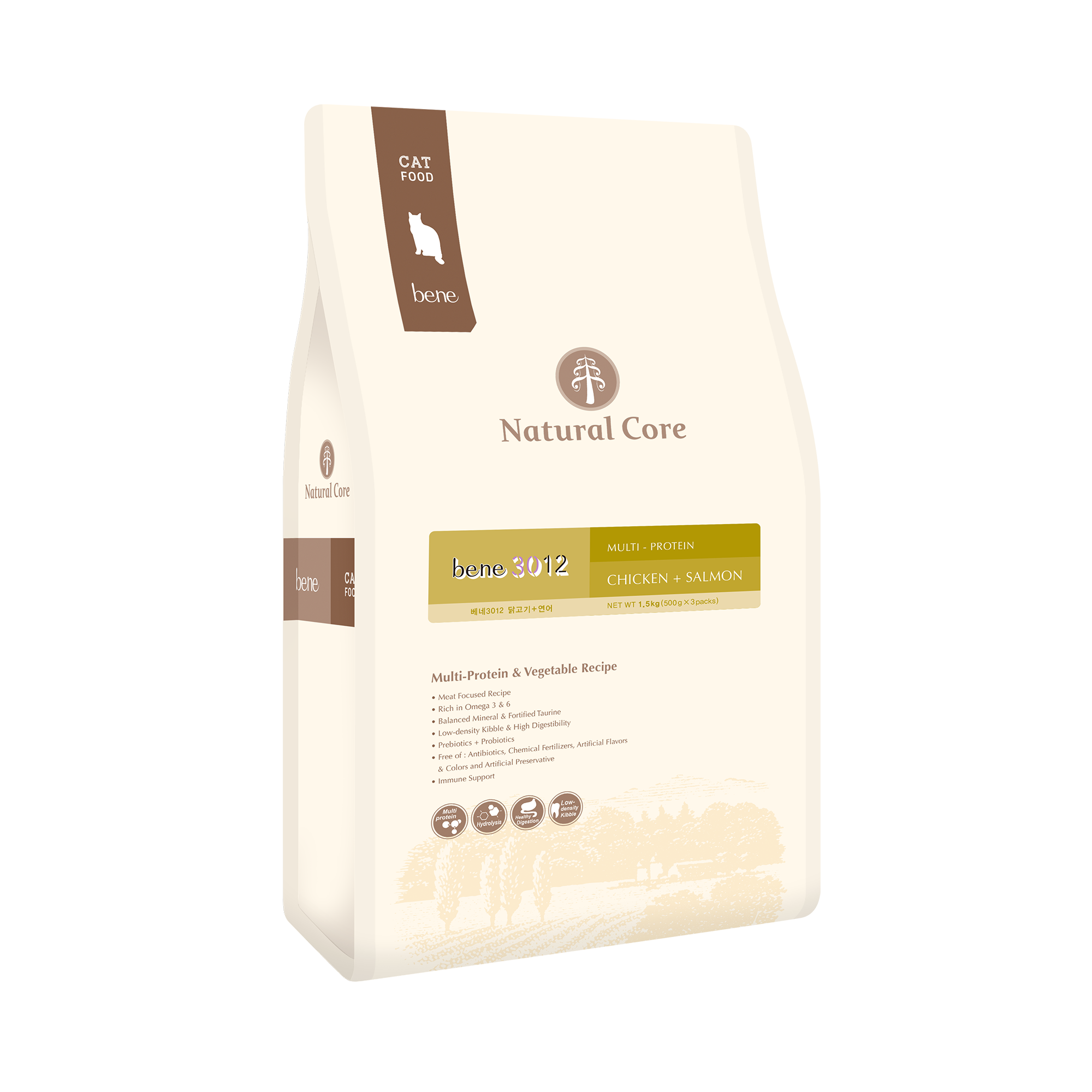 NATURAL CORE (1.5kg) Thức Ăn Hạt Hữu Cơ Cho Mèo