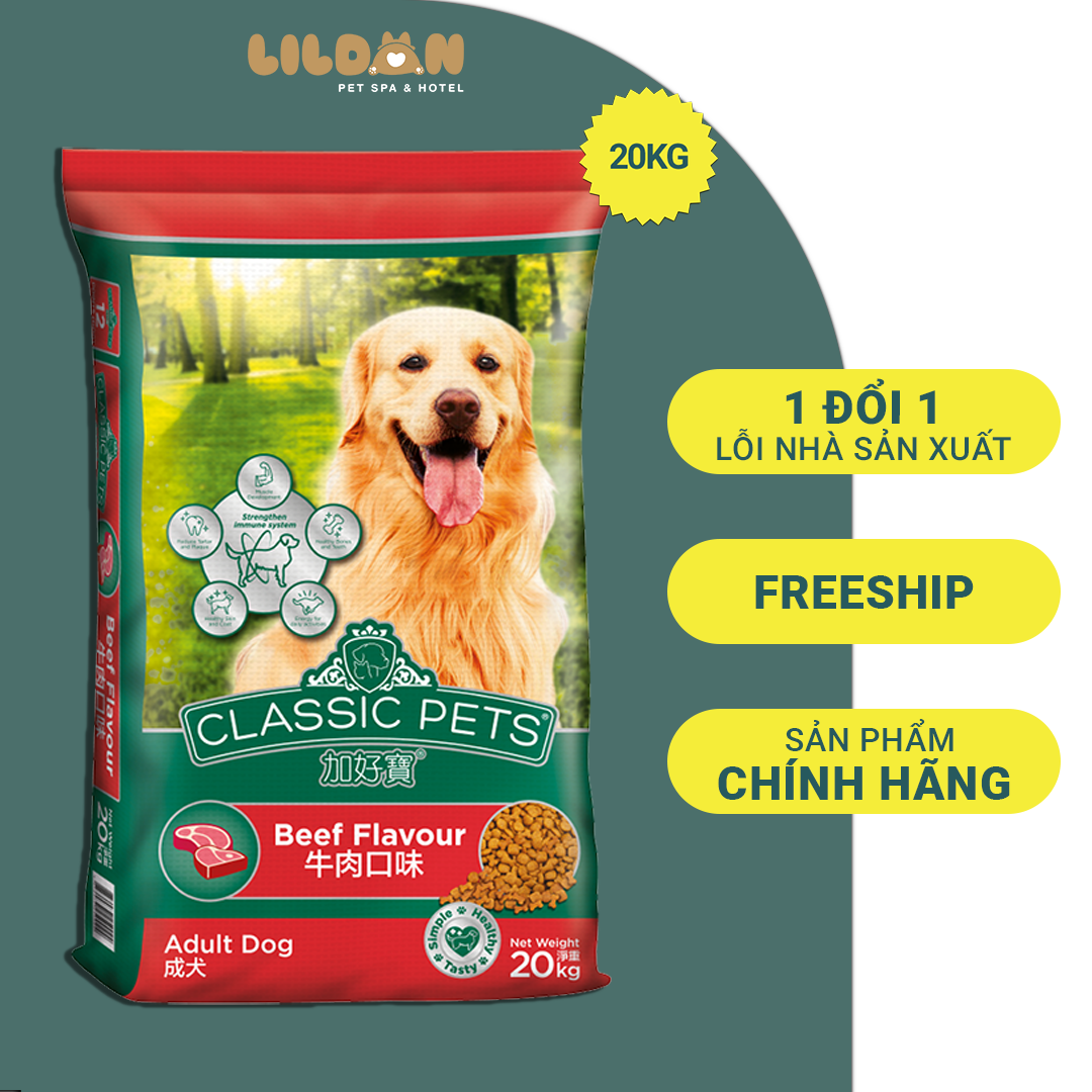 CLASSIC PETS Thức Ăn Hạt Khô Dành Cho Chó Trưởng Thành Vị Bò