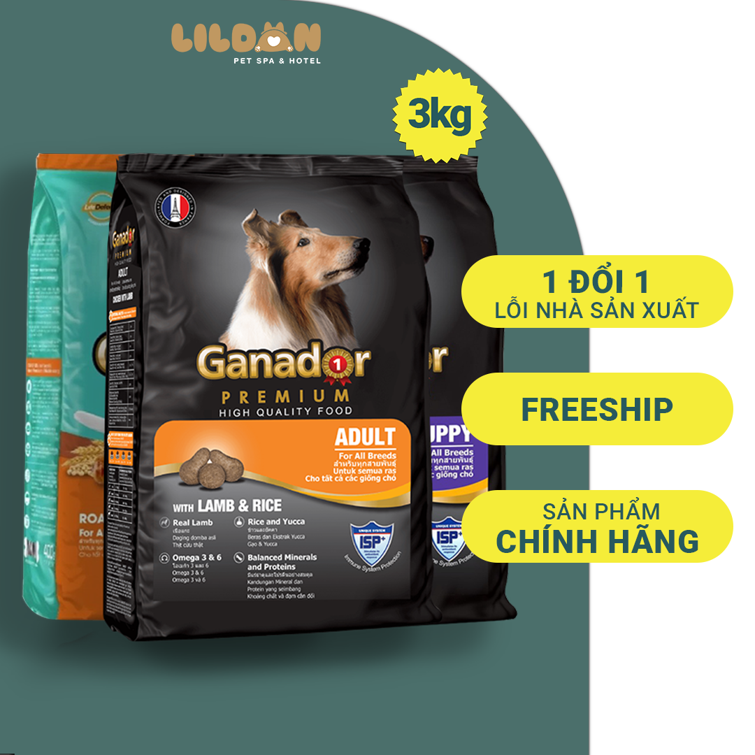 GANADOR Thức Ăn Hạt Khô Cho Chó Con Và Chó Trưởng Thành