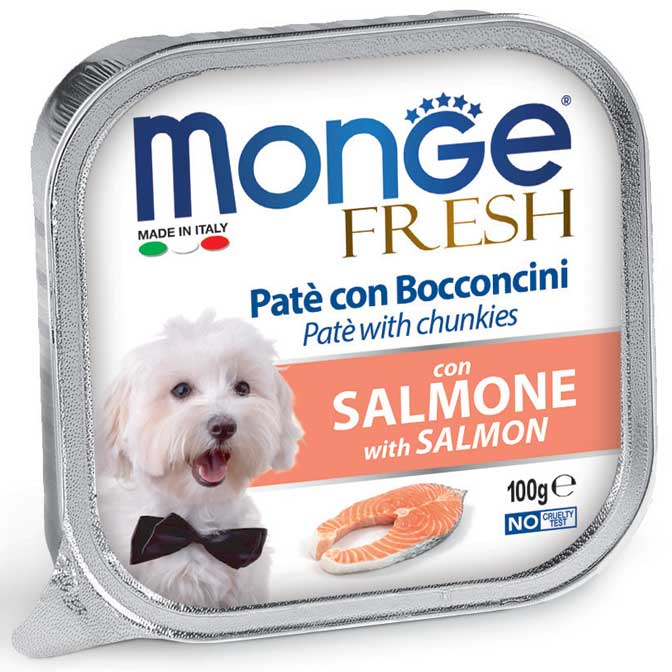 MONGE (100g) Pate Đóng Hộp Dành Cho Chó Con Và Chó Trưởng Thành Nhiều Vị