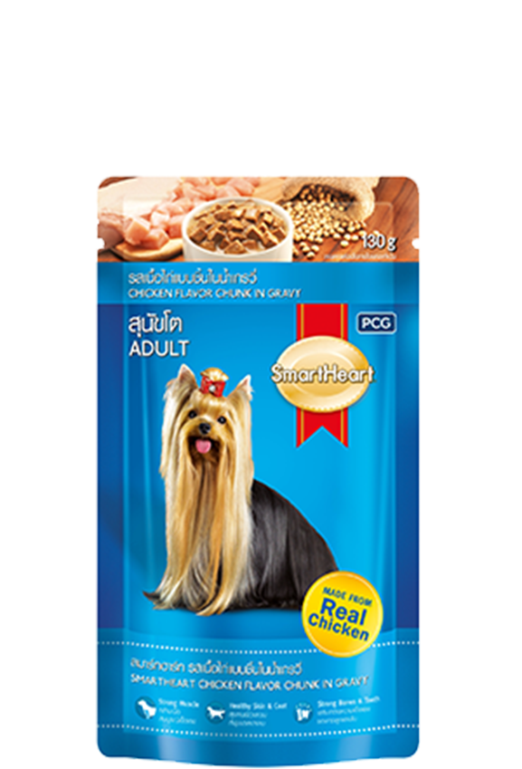 SMARTHEART (130g) Pate Dinh Dưỡng Cho Chó Con Và Chó Trưởng Thành Vị Gà Bò