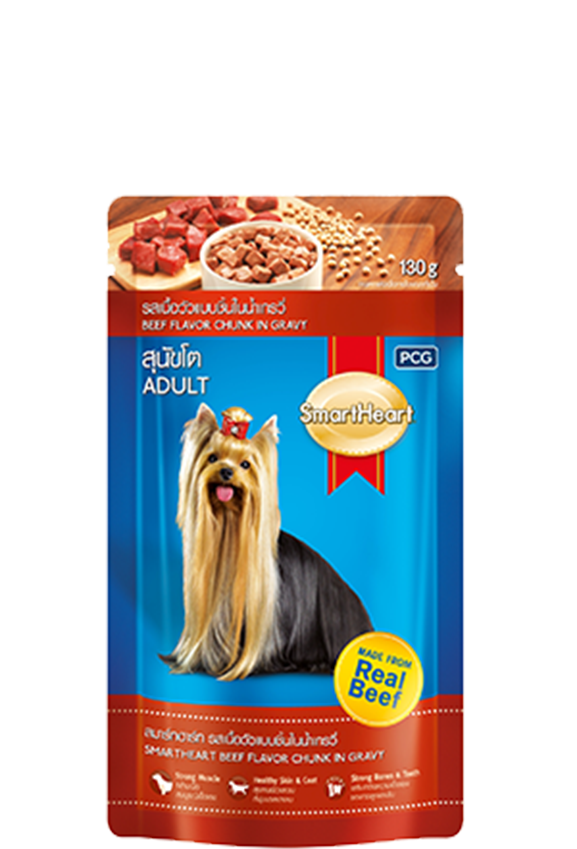 SMARTHEART (130g) Pate Dinh Dưỡng Cho Chó Con Và Chó Trưởng Thành Vị Gà Bò