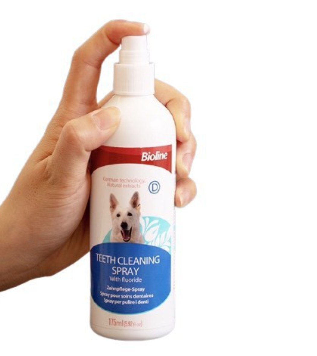 BIOLINE Teeth Cleaning Spray (175ml) Chai Xịt Thơm Miệng Và Hỗ Trợ Các Vấn Đề Về Nướu, Chân Răng