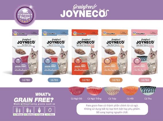 JOYNECO (60g) Bánh Thưởng Snack Thưởng - Pate Cho Mèo Mọi Lứa Tuổi