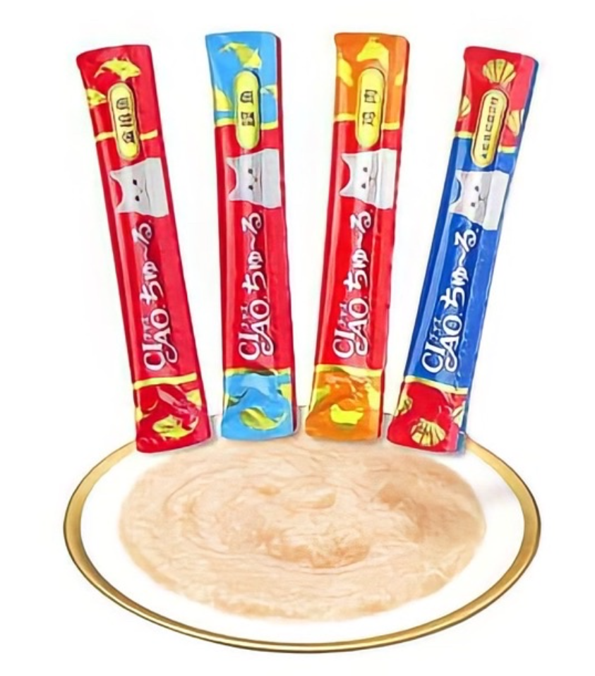 CIAO CHURU (14g) Bánh Thưởng Snack Thưởng - Súp Thưởng Cho Mèo Nhiều Vị