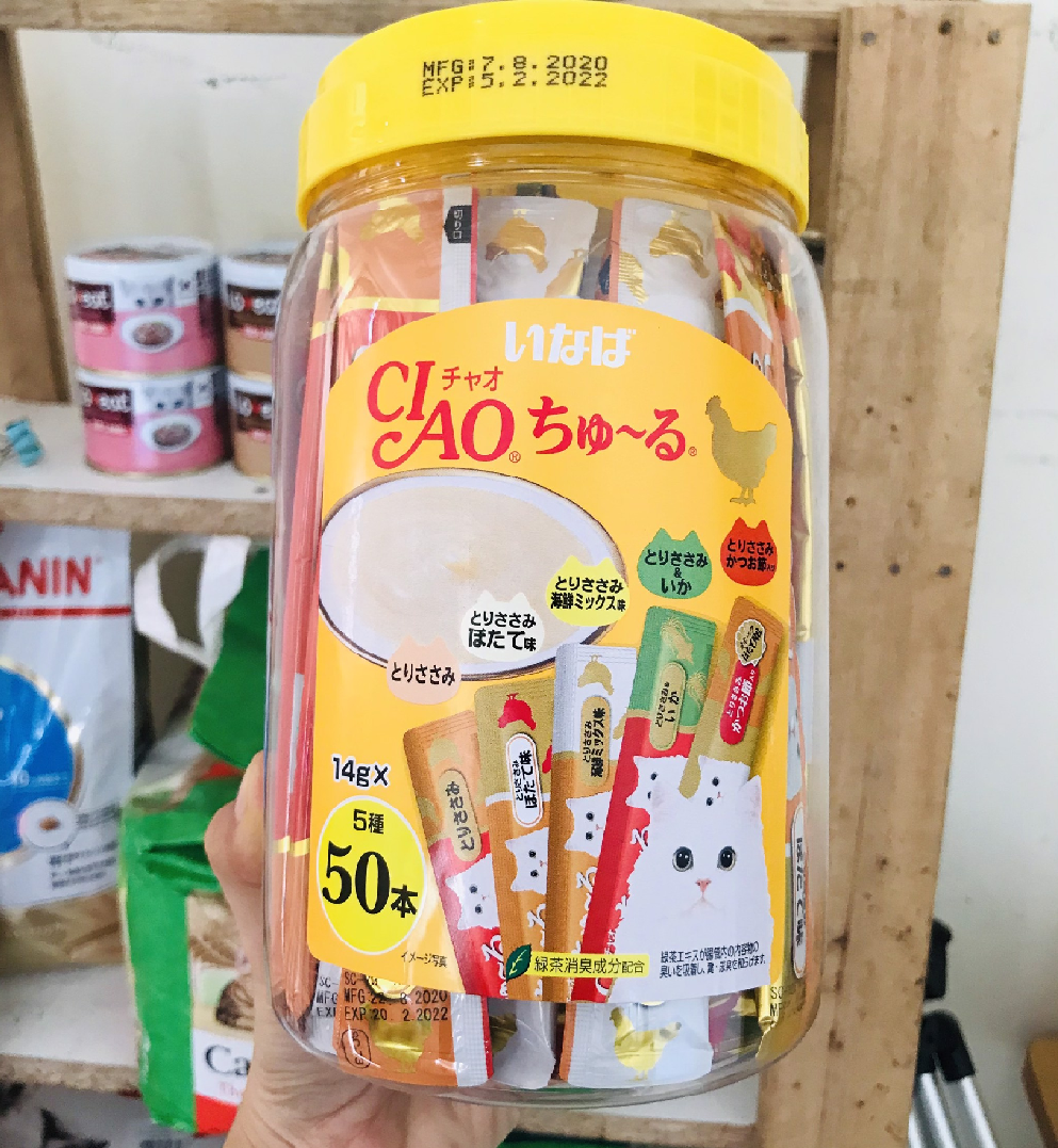 CIAO CHURU (14g) Bánh Thưởng Snack Thưởng - Súp Thưởng Cho Mèo Nhiều Vị